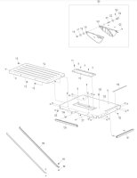 Makita Ersatzteile f&uuml;r Tischkreiss&auml;ge 2712 Nr.110 Grundplatteneinsatz