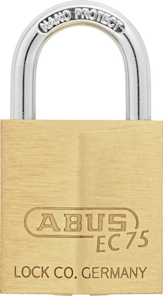 Abus Vorhangschloss Messing 75/30 gleichschlie&szlig;end