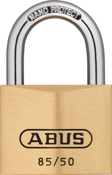 Abus Vorhangschloss Messing 85/50 mit 4 Schl&uuml;sseln