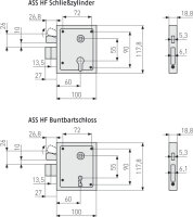 Abus Aufschraubschloss ASS HF BB