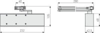 Abus T&uuml;rschlie&szlig;er 8603 V Silber