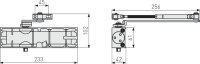 Abus T&uuml;rschlie&szlig;er Feststellarm AC7124/7224 Silber