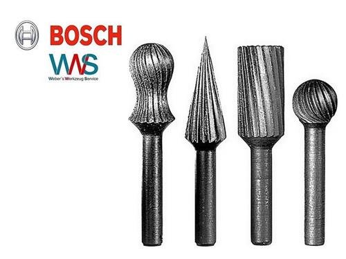 Bosch 4 tlg. Freihand Fr&auml;ser Set f&uuml;r Eisen, Holz und Buntmetalle Fr&auml;sfeilen