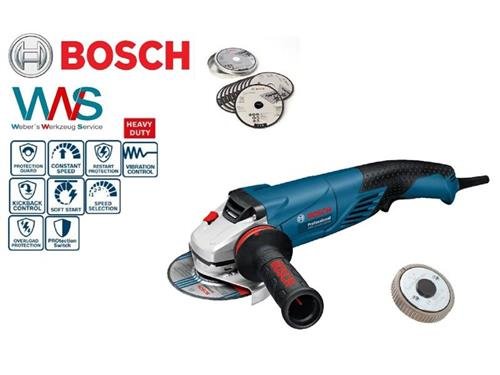 BOSCH GWS 15-125 CISTH Winkelschleifer SDS clic 1500W + 10 Scheiben