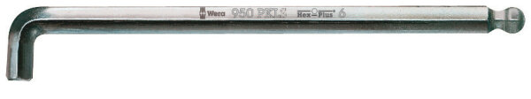 Wera 950 PKLS Winkelschl&uuml;ssel, metrisch, gestellverchromt, 1,5 x 90 mm
