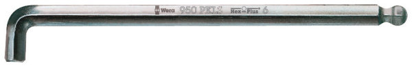 Wera 950 PKLS Winkelschl&uuml;ssel, metrisch, gestellverchromt, 2 x 100 mm