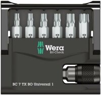 Wera Bit-Check 7 TX BO Universal 1, 7-teilig