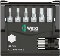 Wera Bit-Check 7 Hex-Plus 1, 7-teilig