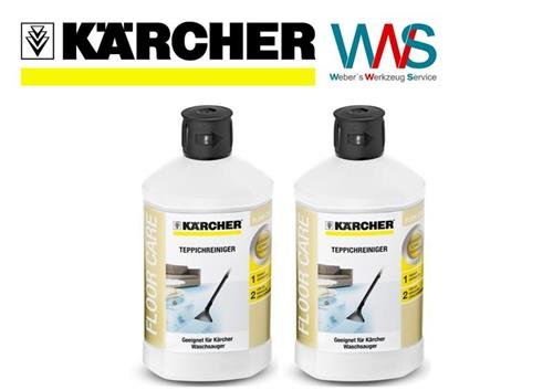 2x K&Auml;RCHER Teppichreiniger fl&uuml;ssig RM 519 1 Liter f&uuml;r Waschsauger