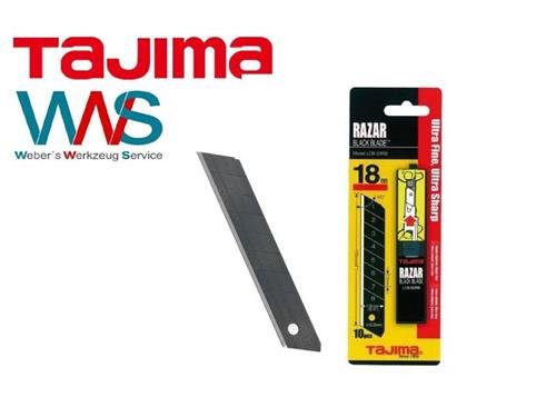 Tajima 10x schwarze 18mm Klingen Razar Black f&uuml;r Cuttermesser Neu und OVP!!!