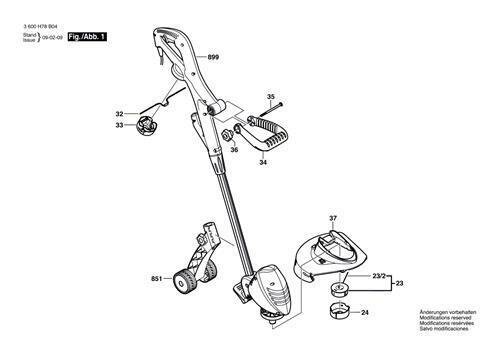 BOSCH Spulenabdeckung f&uuml;r ART 23 / 2300 Easytrim und Combitrim