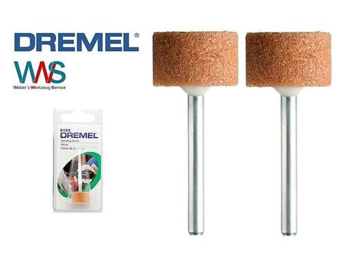 DREMEL 8193 2x Aluminium Oxid Schleifstein d=15,9mm / Korund Spitze NEU!!!